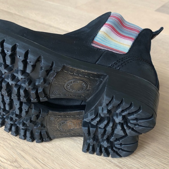 Bueno Women's Florida Boots, Black Leather with fun Multi-Colour Elasti, Size 38 - Picture 10 of 13